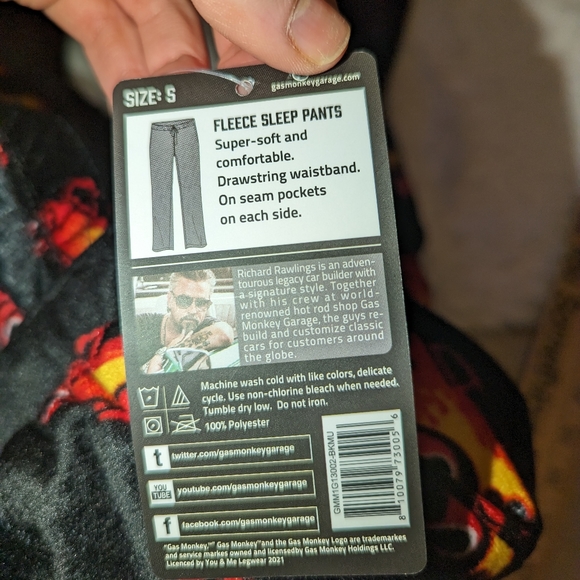 Nwt gas monkey garage men's fleece sleep pant - Picture 6 of 16